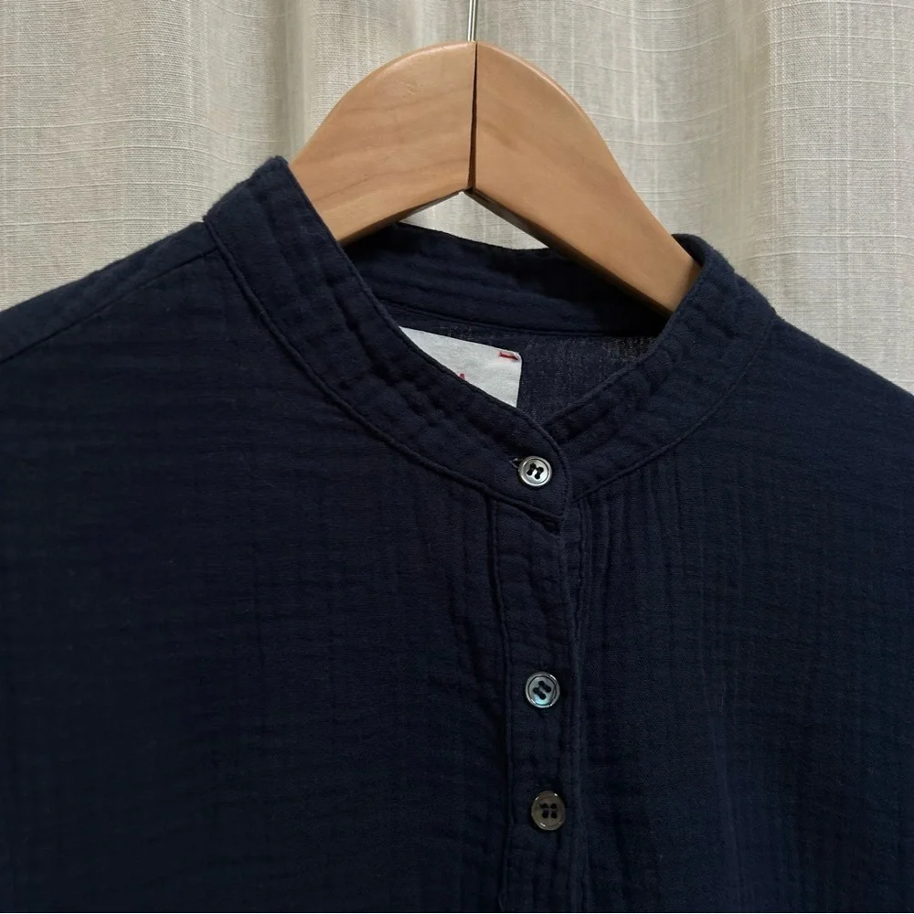 Xirena Dahlia Long Sleeve Gemma Shirt navy blue size XS - Picture 9 of 16